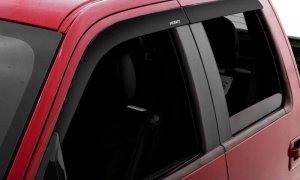Nissan Titan CC Ventvisors - Husky Liners - Low Profile - Smoke - `17-`24